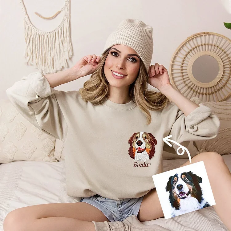 Love Pet Embroidered Hoodie – Keep Your Pet with You Forever