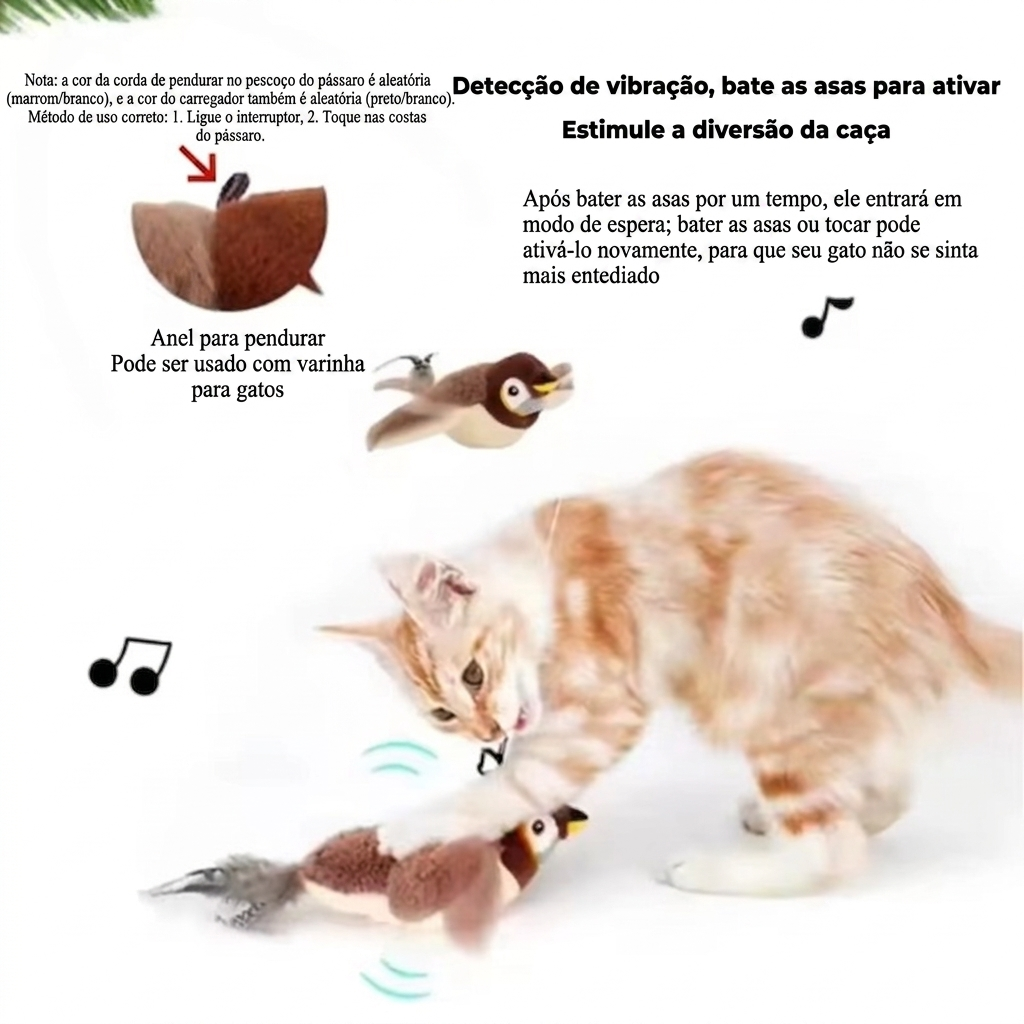 Interactive Cat Toy – Flapping Bird