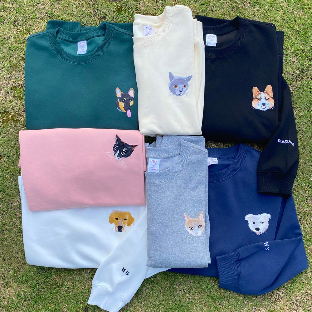 Custom Pet Portrait T-Shirt, Jumper & Hoodie