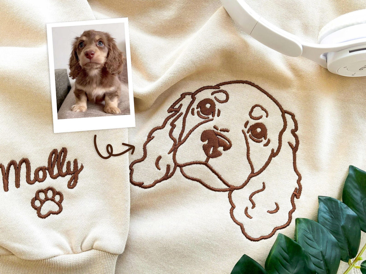 Custom Pet Portrait T-Shirt, Jumper & Hoodie
