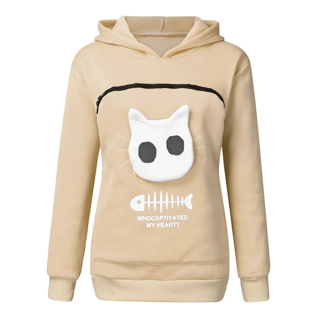 Cat Lovers Pet Pouch Hoodie β Your Cat Always Safe with You