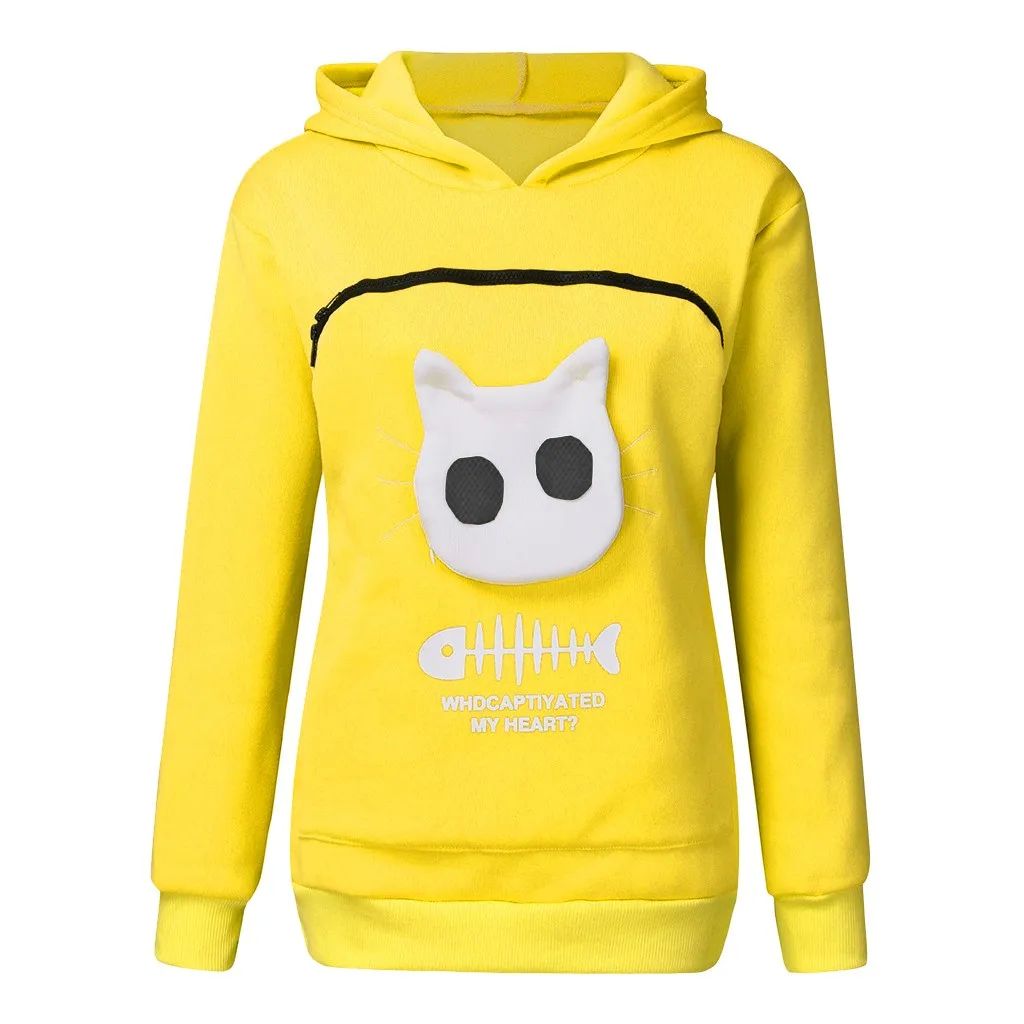 Cat Lovers Pet Pouch Hoodie – Your Cat Always Safe with You