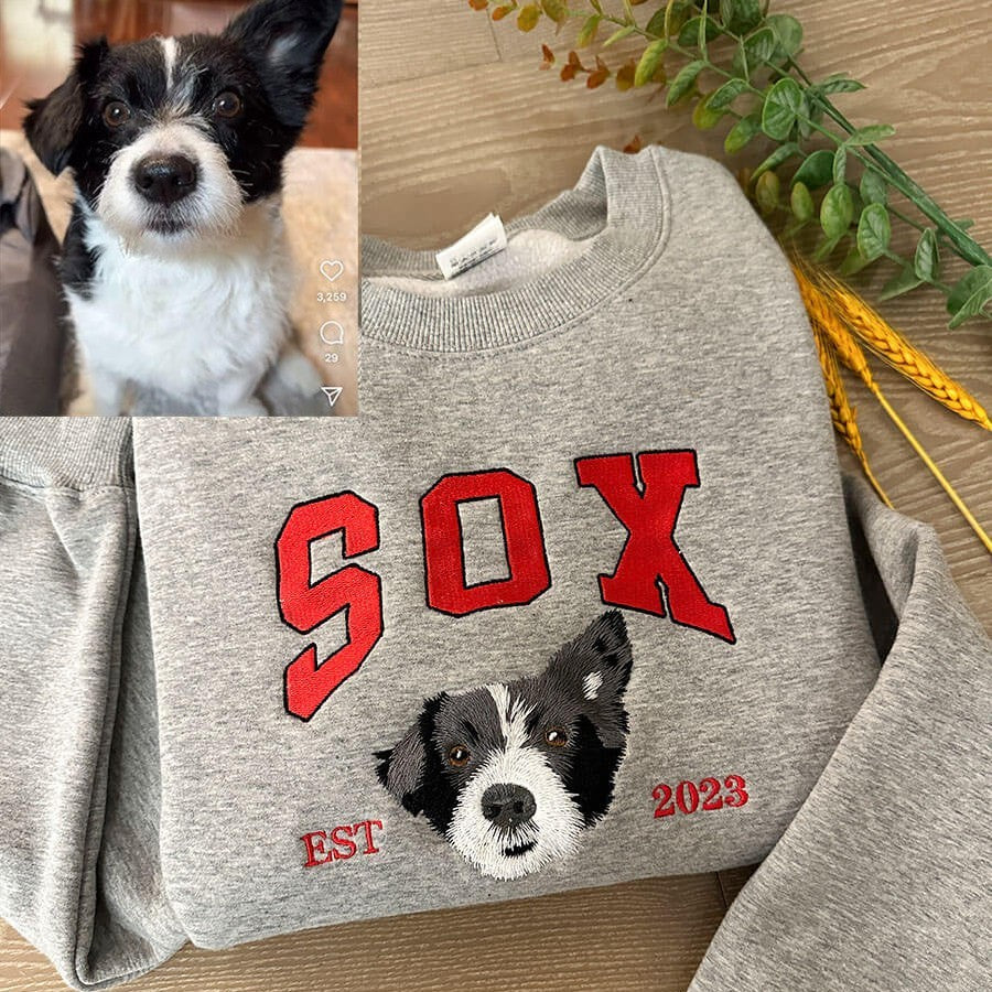 Embroidered Pet Face Jumper | Realistic Personalisation Made with Love