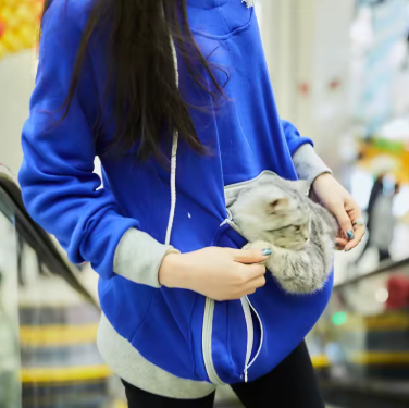 Women's Kangaroo Pet Pouch Hoodie β Plain Style