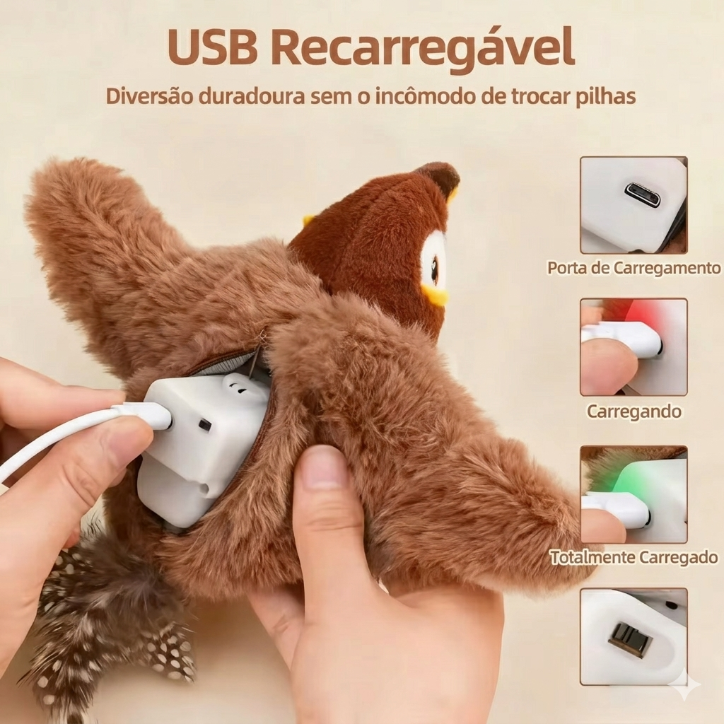 Interactive Cat Toy – Flapping Bird