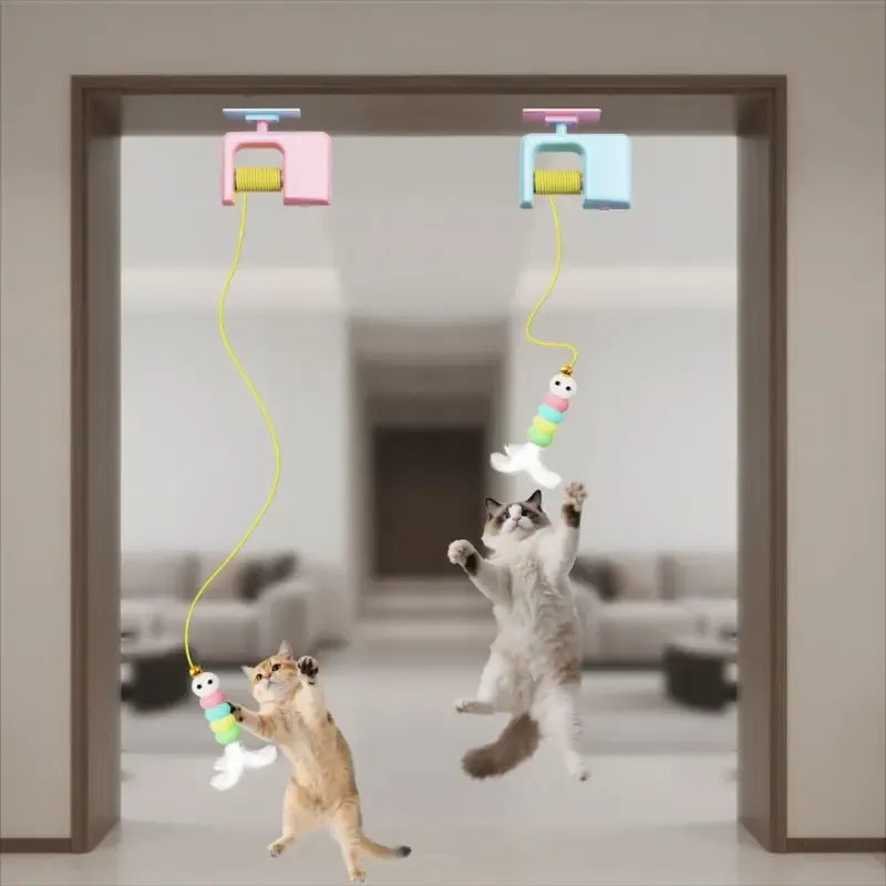 Interactive Cat Toy – Hanging Ropes