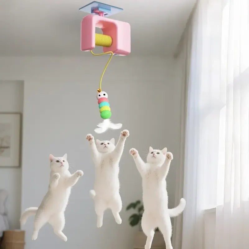 Interactive Cat Toy – Hanging Ropes