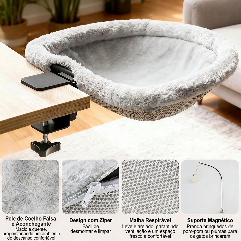 Desk Bed for Cats – Your Cat Always by Your Side 🐱