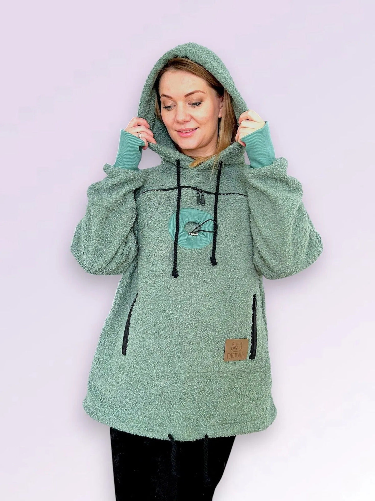Velvet Pet Pouch Hoodie