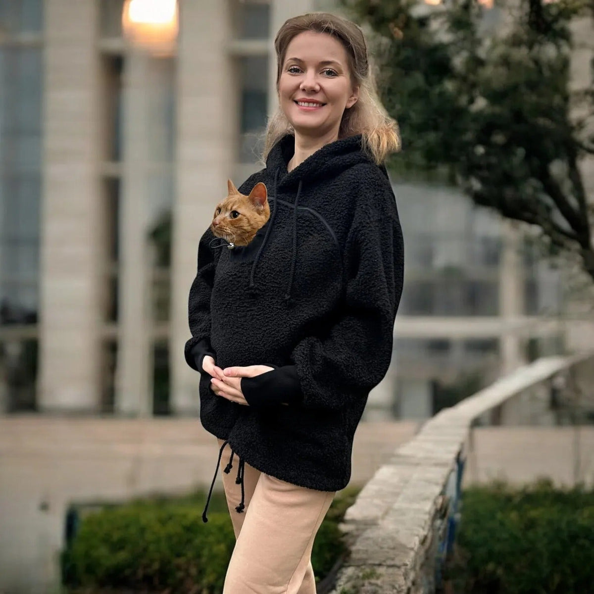 Velvet Pet Pouch Hoodie