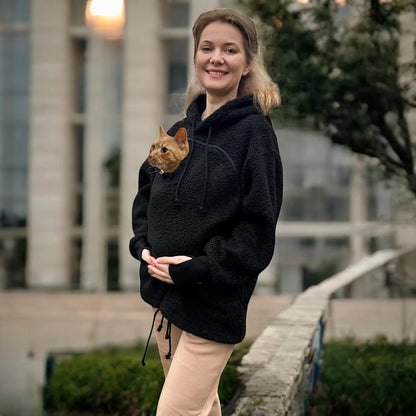 Velvet Pet Pouch Hoodie