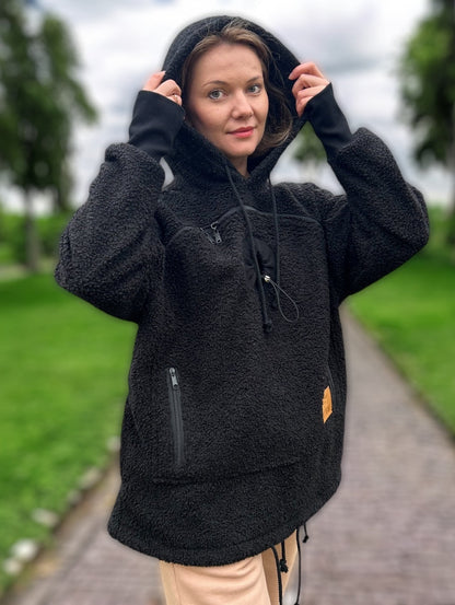 Velvet Pet Pouch Jacket – Your Pet Warm and Protected, Always with You