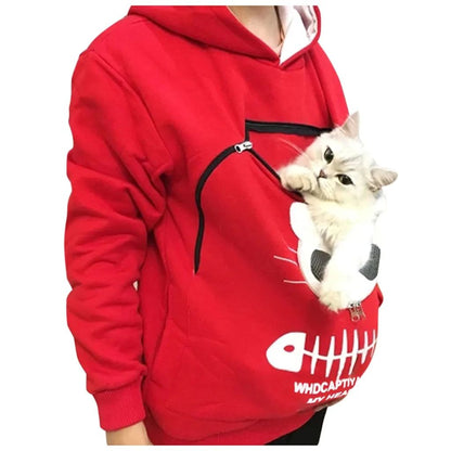 Cat Lovers Pet Pouch Hoodie – Your Cat Always Safe with You