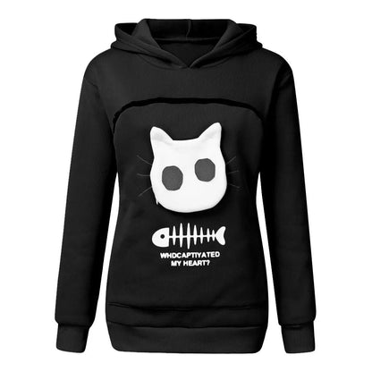Cat Lovers Pet Pouch Hoodie – Your Cat Always Safe with You