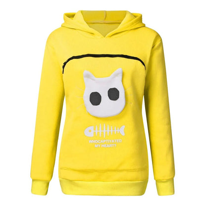 Cat Lovers Pet Pouch Hoodie – Your Cat Always Safe with You