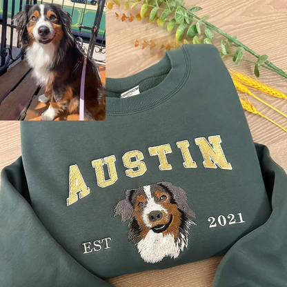 Embroidered Pet Face Jumper | Realistic Personalisation Made with Love