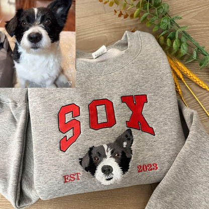 Embroidered Pet Face Jumper | Realistic Personalisation Made with Love