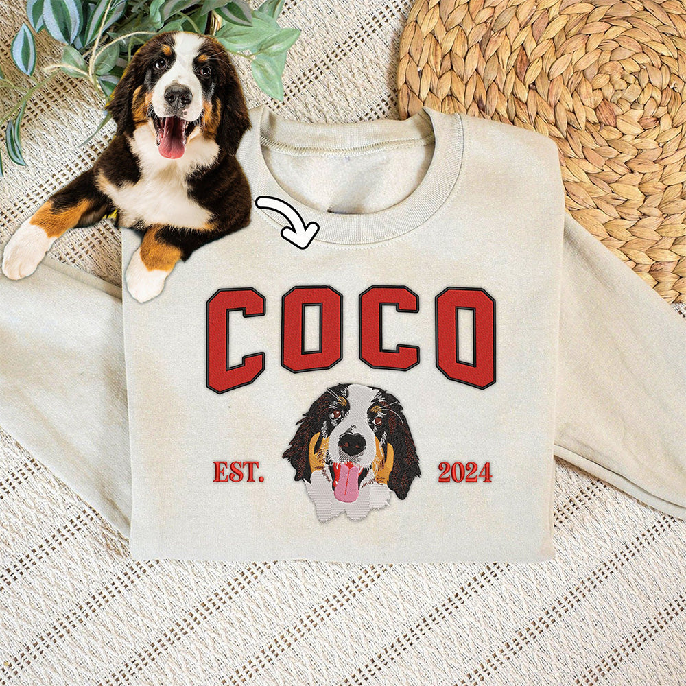 Embroidered Pet Face Jumper | Realistic Personalisation Made with Love