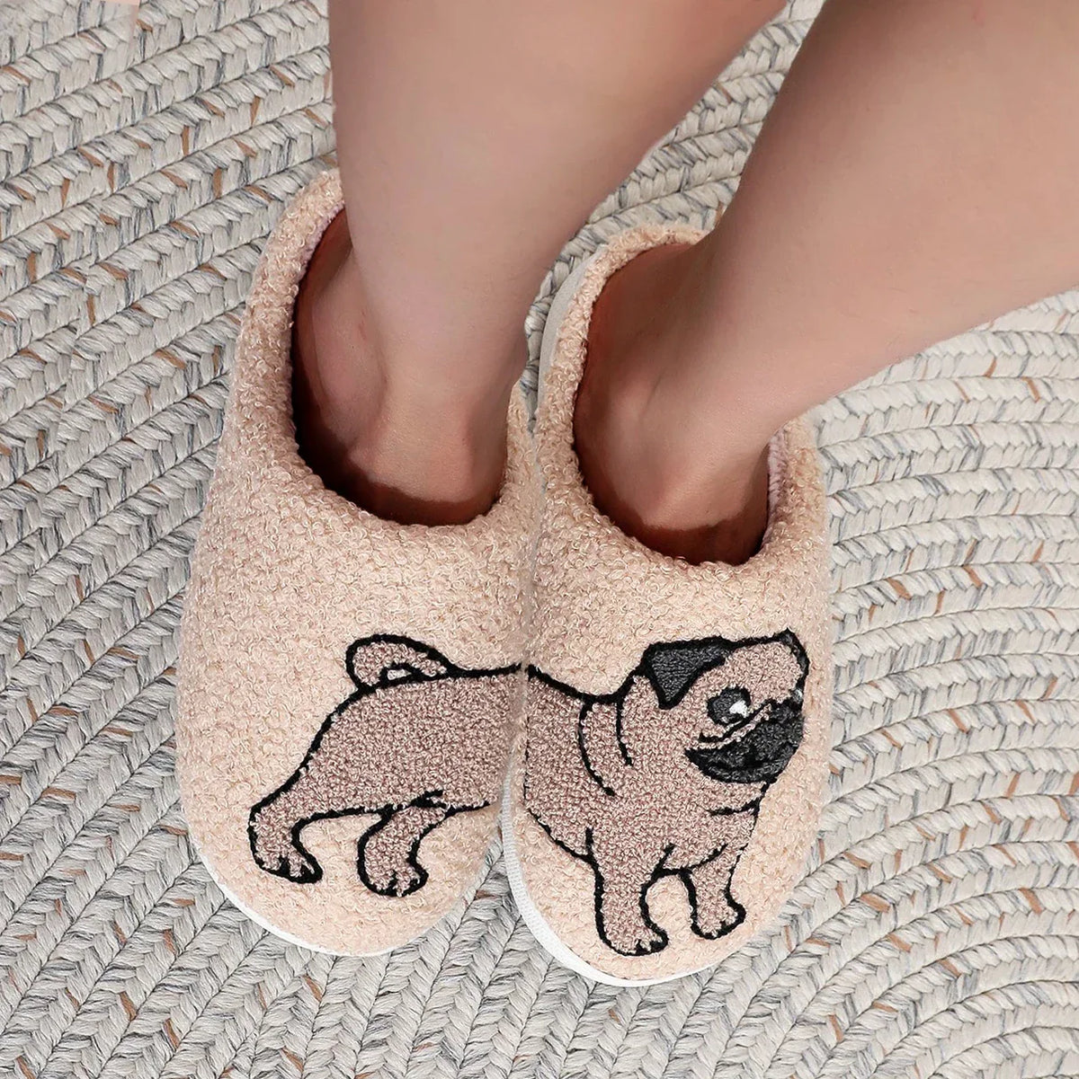 Pug Dog Slippers – Always Warm, Cosy Feet