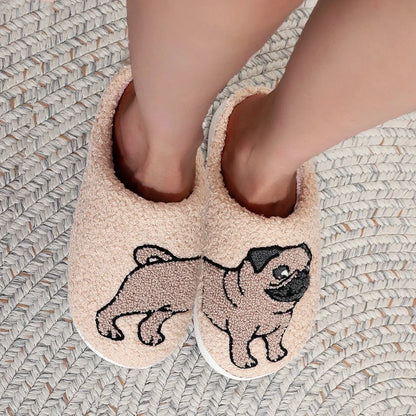 Pug Dog Slippers – Always Warm, Cosy Feet