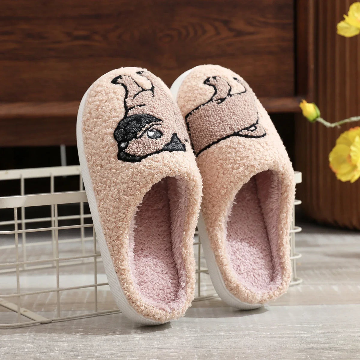 Pug Dog Slippers – Always Warm, Cosy Feet