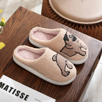 Pug Dog Slippers – Always Warm, Cosy Feet