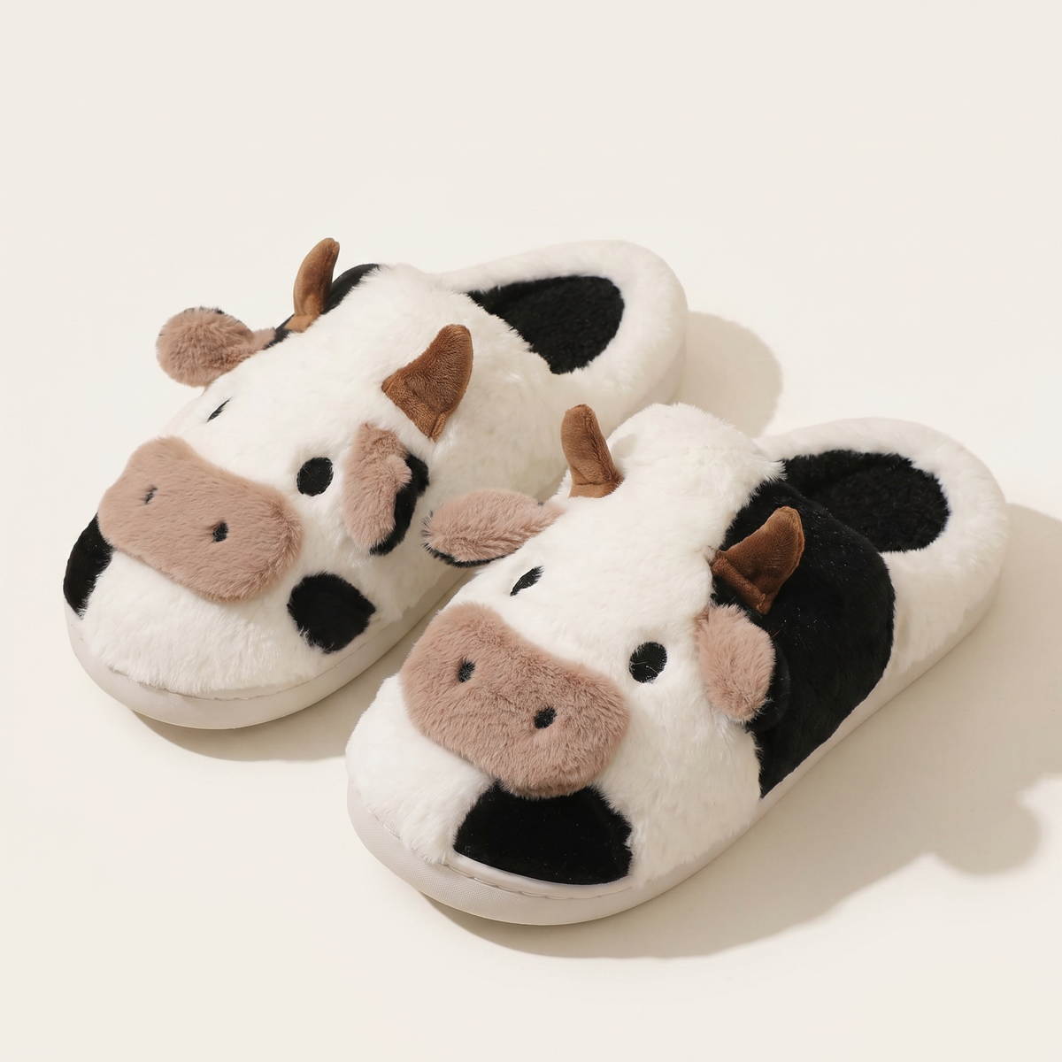 Fluffy Cow Slippers – Always Warm, Cosy Feet