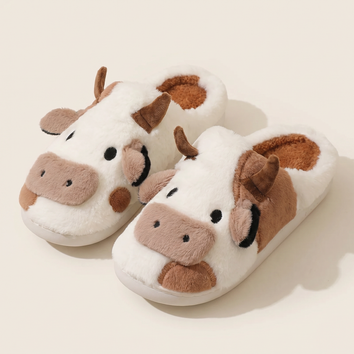 Fluffy Cow Slippers – Always Warm, Cosy Feet