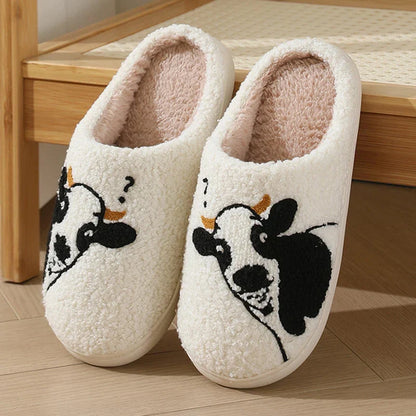 Peekaboo Cow Slippers – Always Warm, Cosy Feet