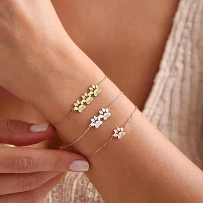 Personalised Paw Name Bracelet