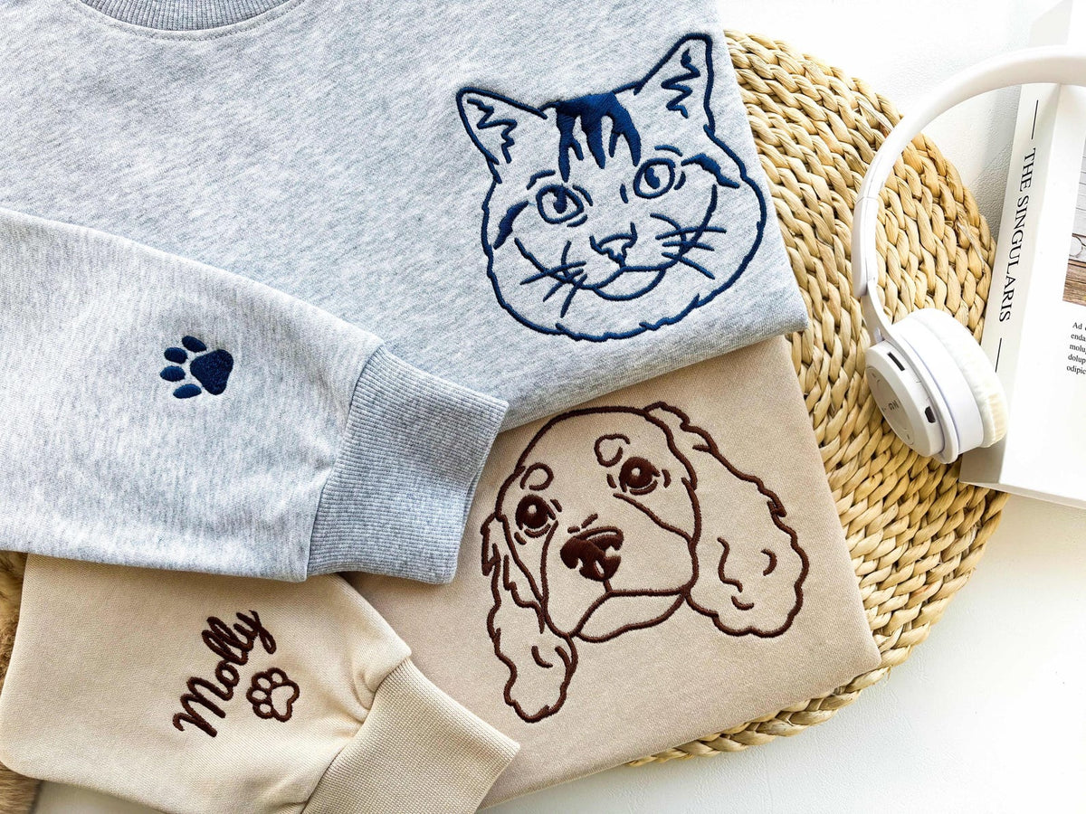 Love Pet Embroidered Hoodie – Keep Your Pet with You Forever