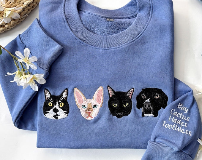 Love Pet Embroidered Hoodie – Keep Your Pet with You Forever